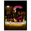 Albert der Barkeeper – Bad Gastein Snake Bar Porträt | Alpine Charakter Leinwand Wandkunst