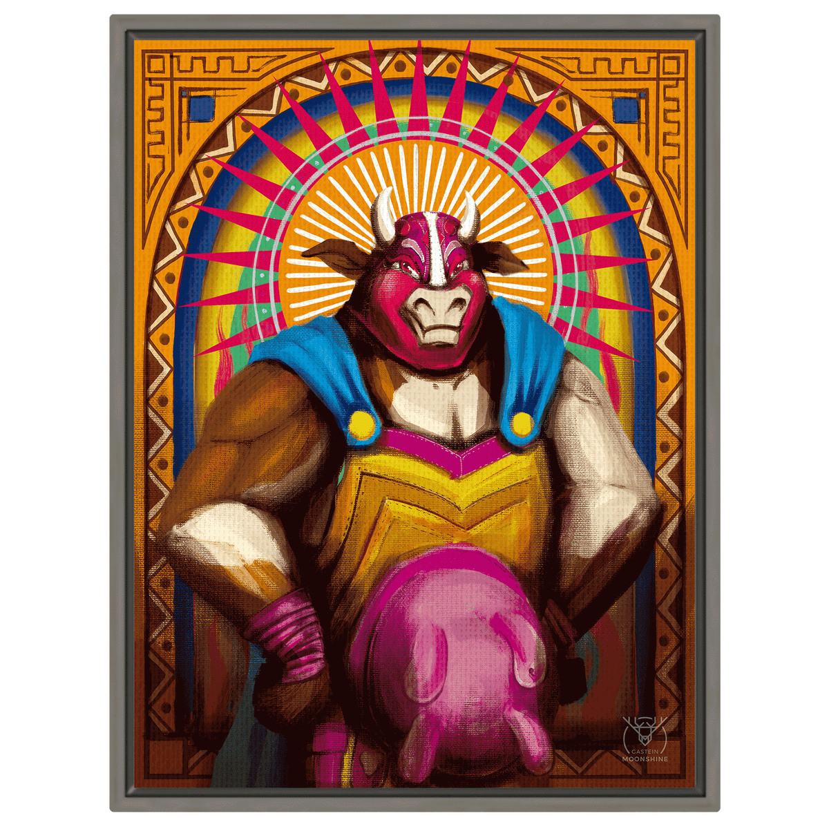Bertha Libre, The Bombshell Cow – Bad Gastein Canvas Wall Art