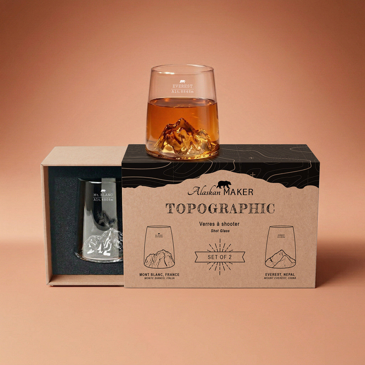 Shooters Set of 2 - Mt. Blanc & Everest