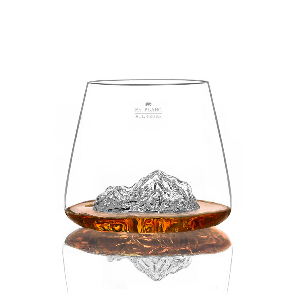 2 Spirits Glasses - Mt. Everest & Mt. Blanc
