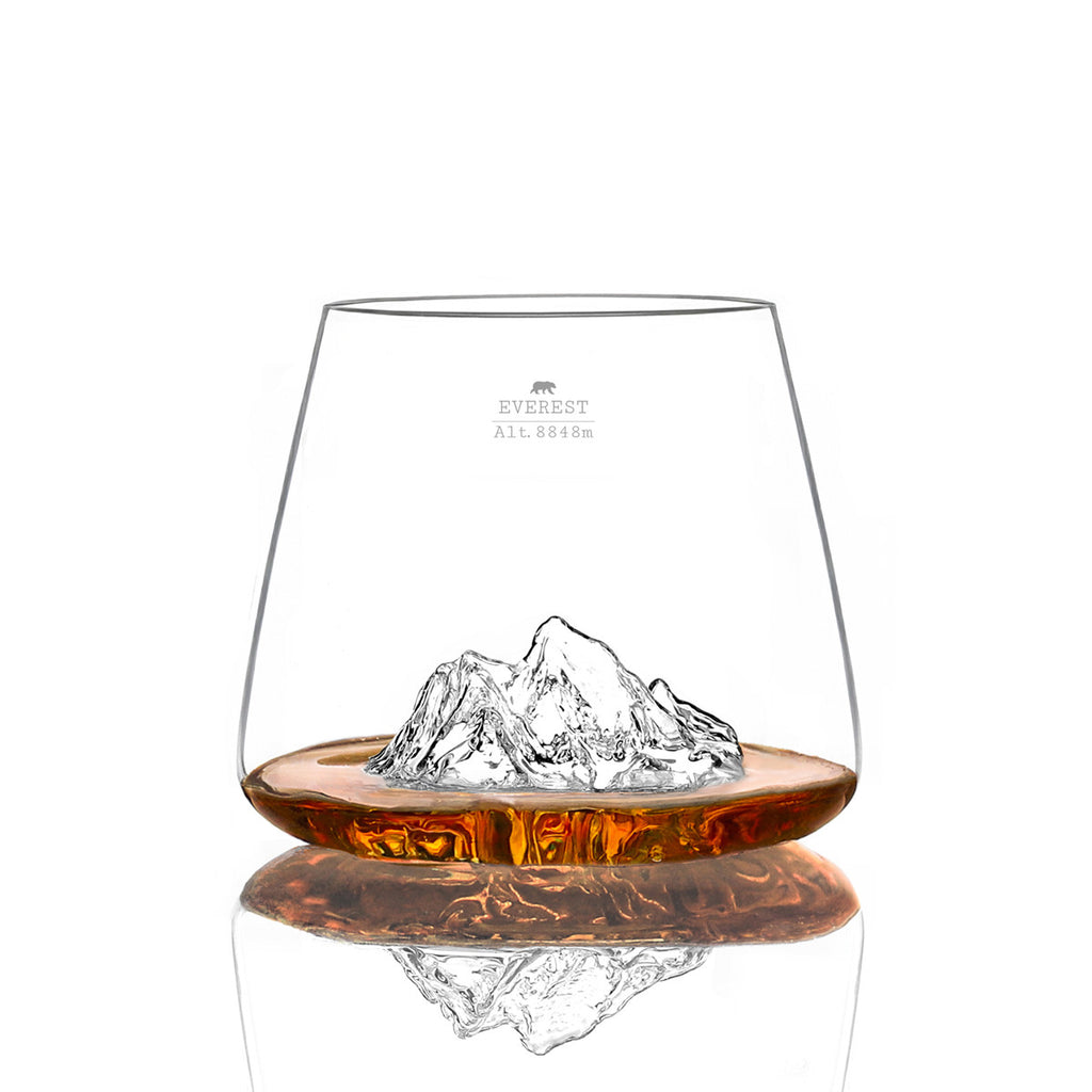 2 Spirits Glasses - Mt. Everest & Mt. Blanc