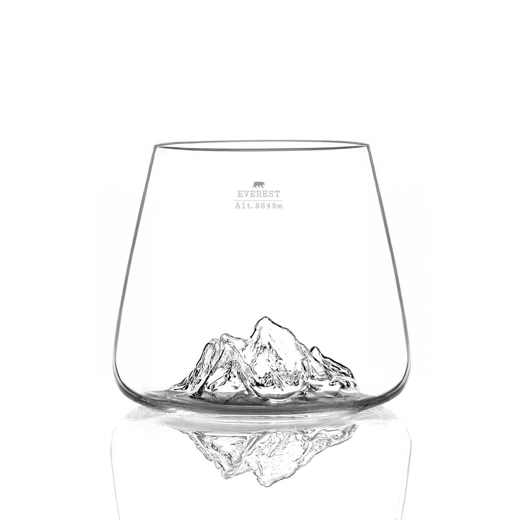 2 Spirits Glasses - Mt. Everest & Mt. Blanc