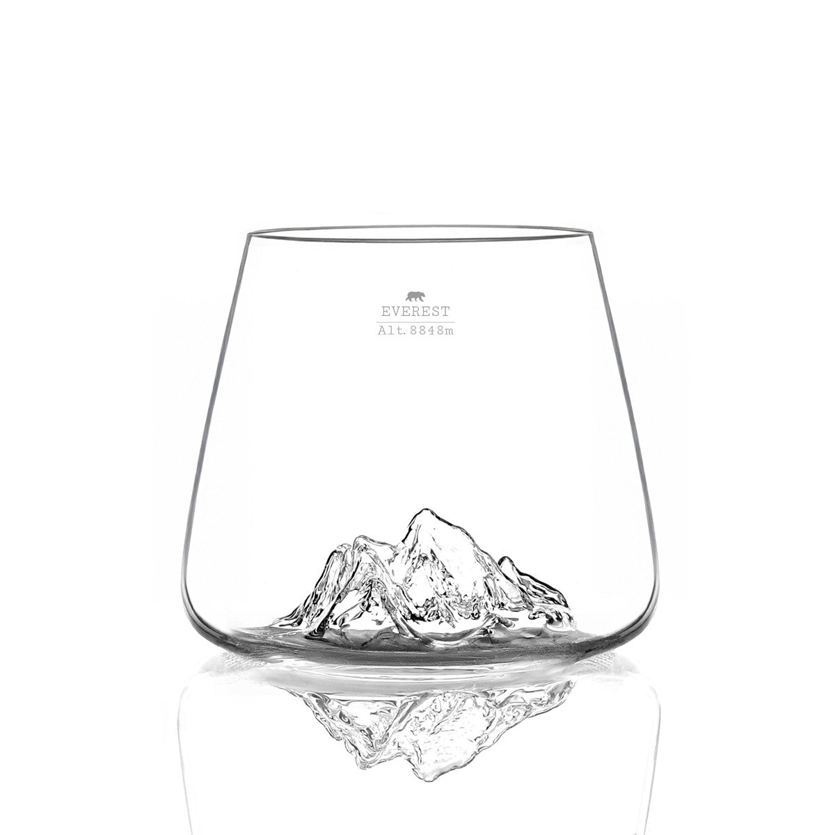 2 Spirits Glasses - Mt. Everest & Mt. Blanc