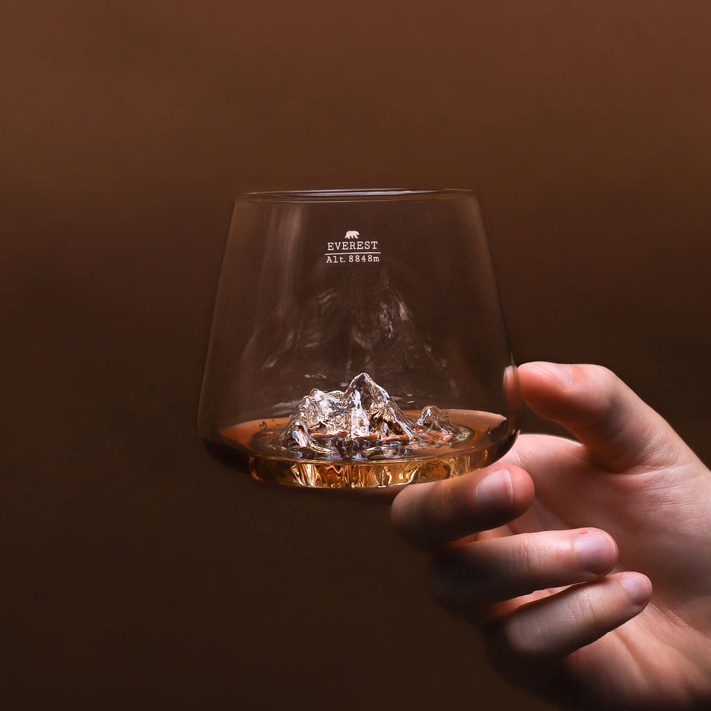 2 Spirits Glasses - Mt. Everest & Mt. Blanc