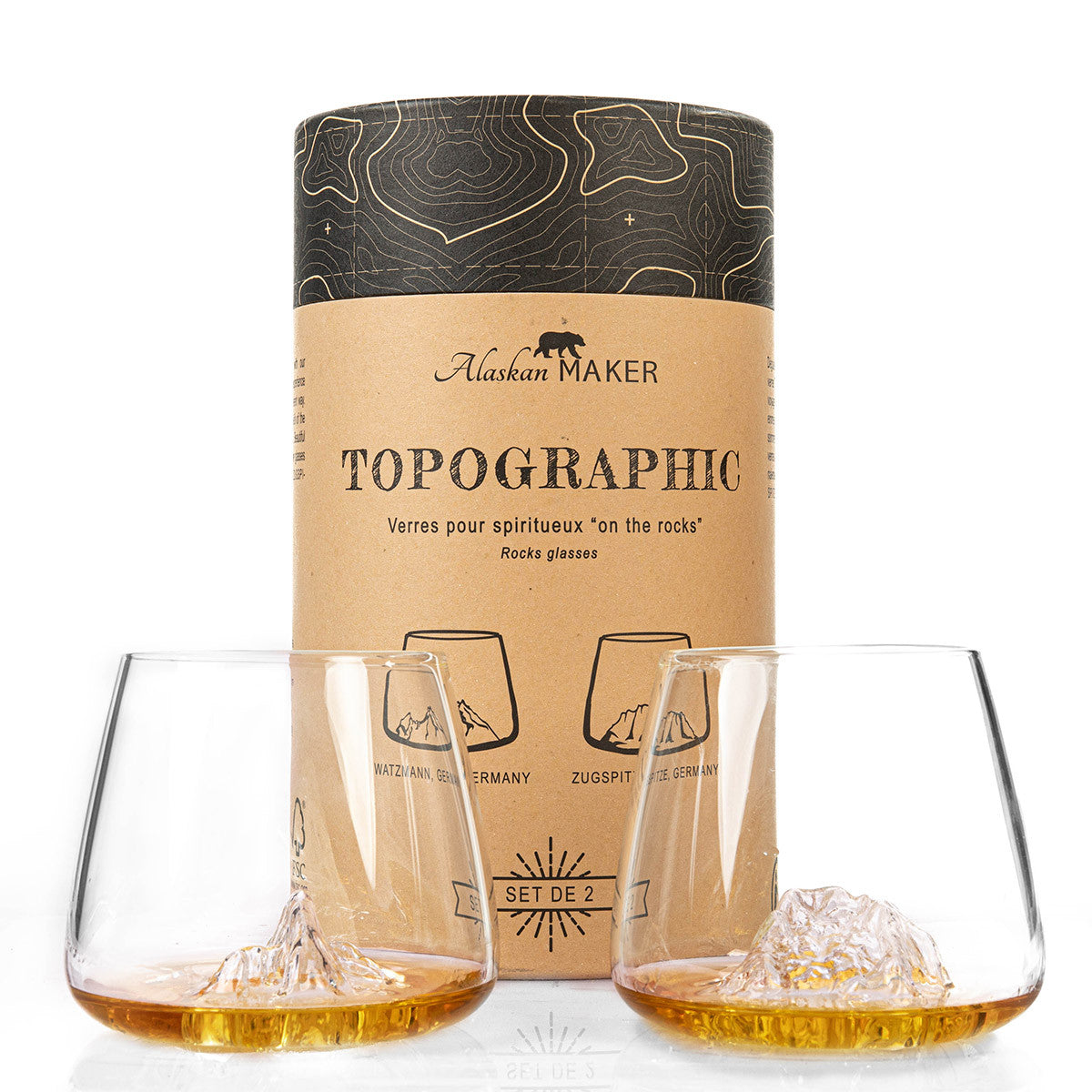 2 Spirits Glasses - Watzmann & Zugspitze
