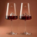 Everest & Mont Blanc Mountain Set of 2 Wine Glasses
