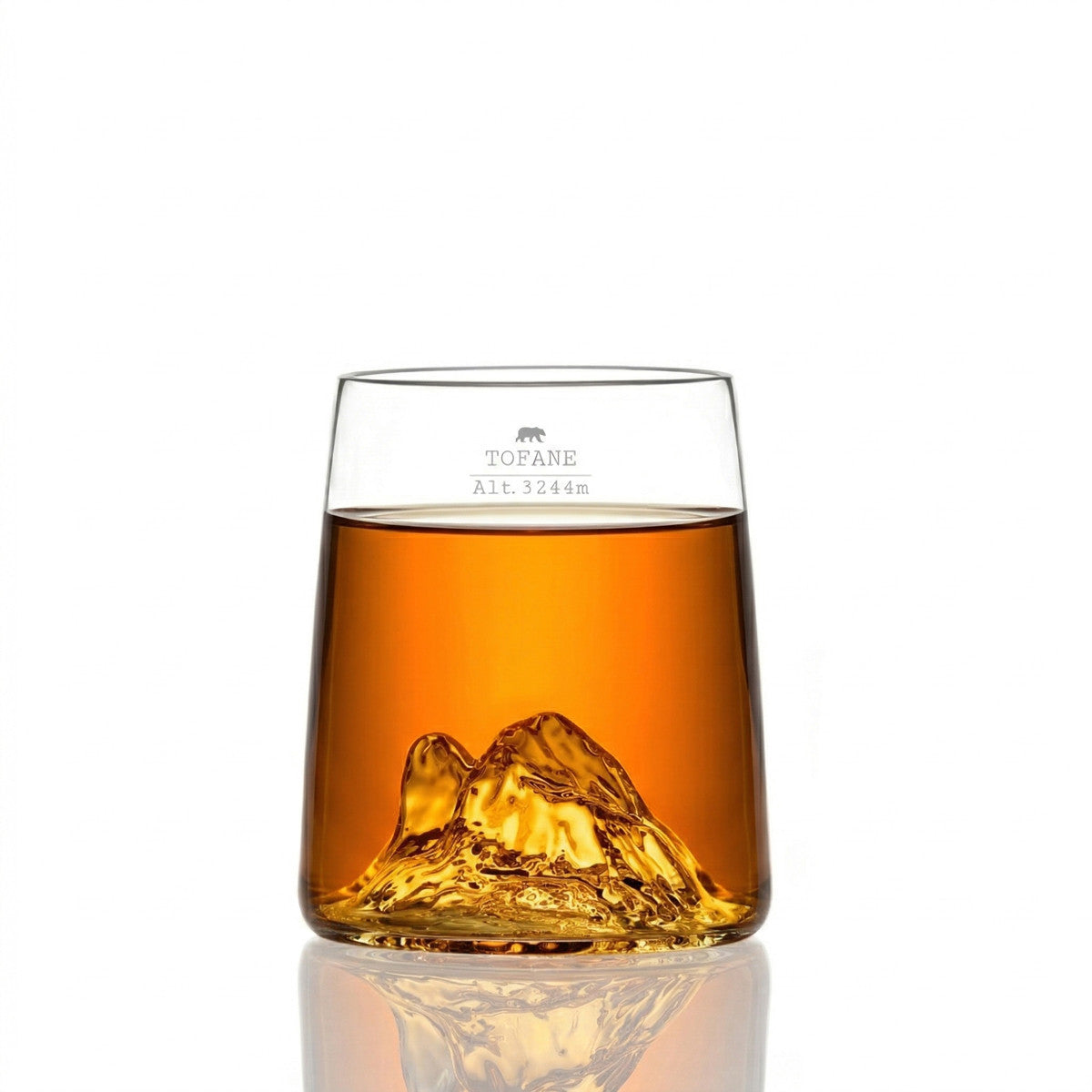 Tofane shooter glass filled with whisky