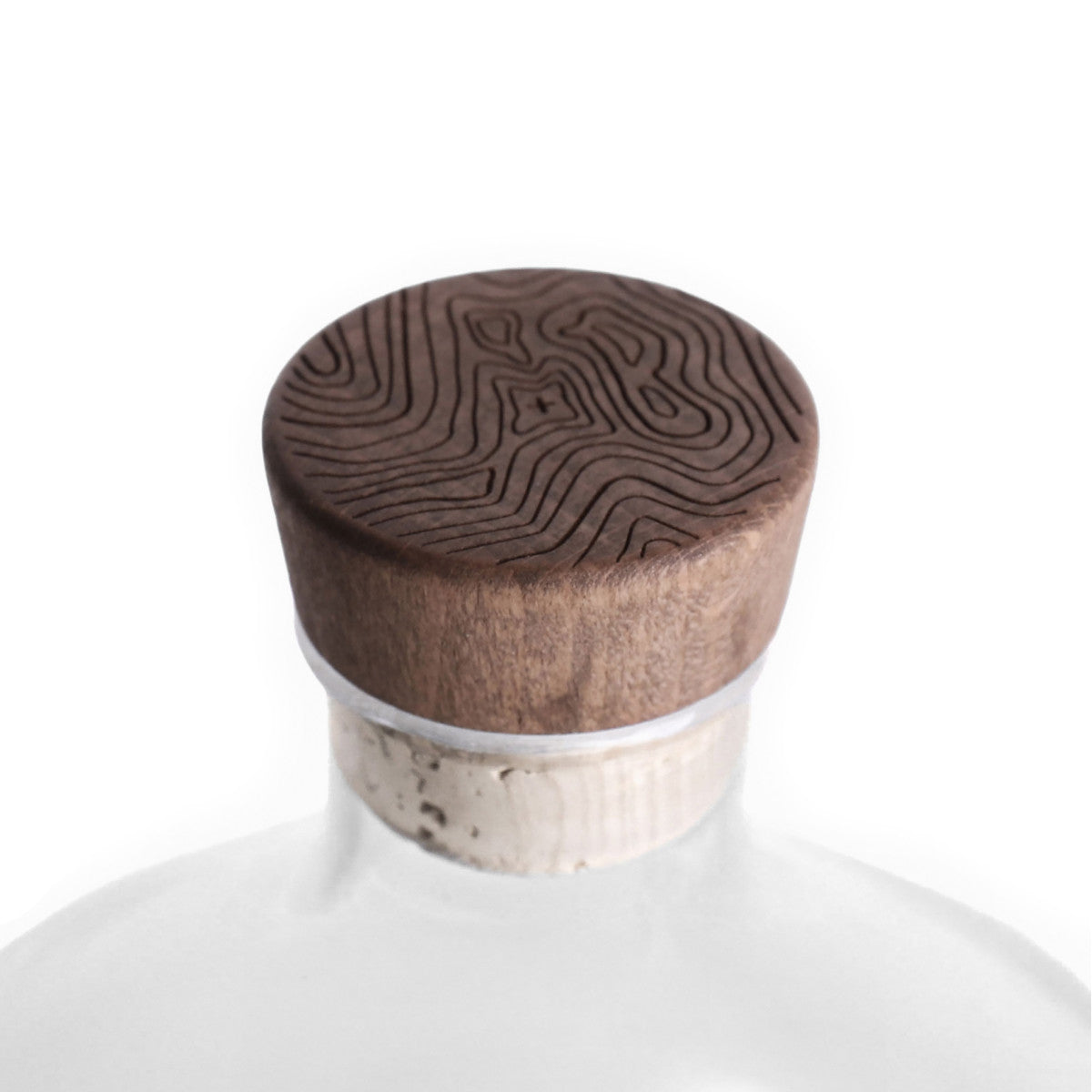 Wood and natural cork stopper