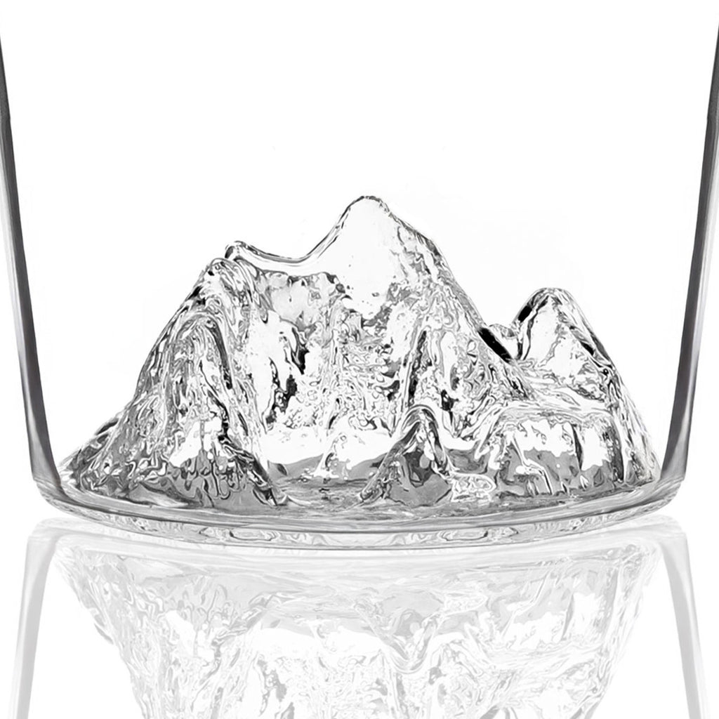 The Everest relief rising from the floor of the decanter