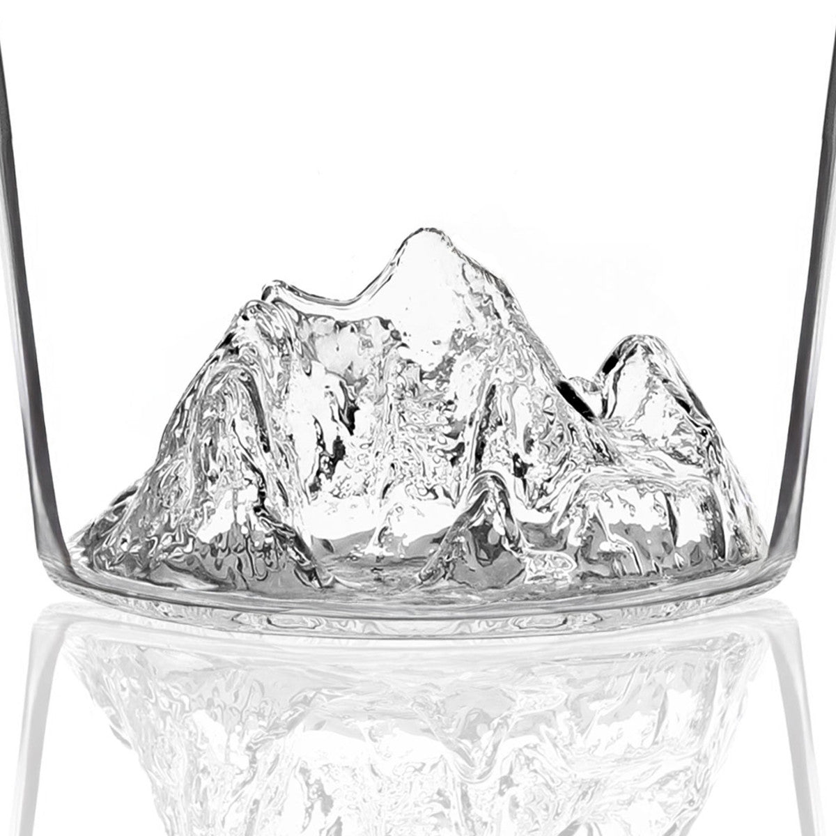 The Everest relief rising from the floor of the decanter