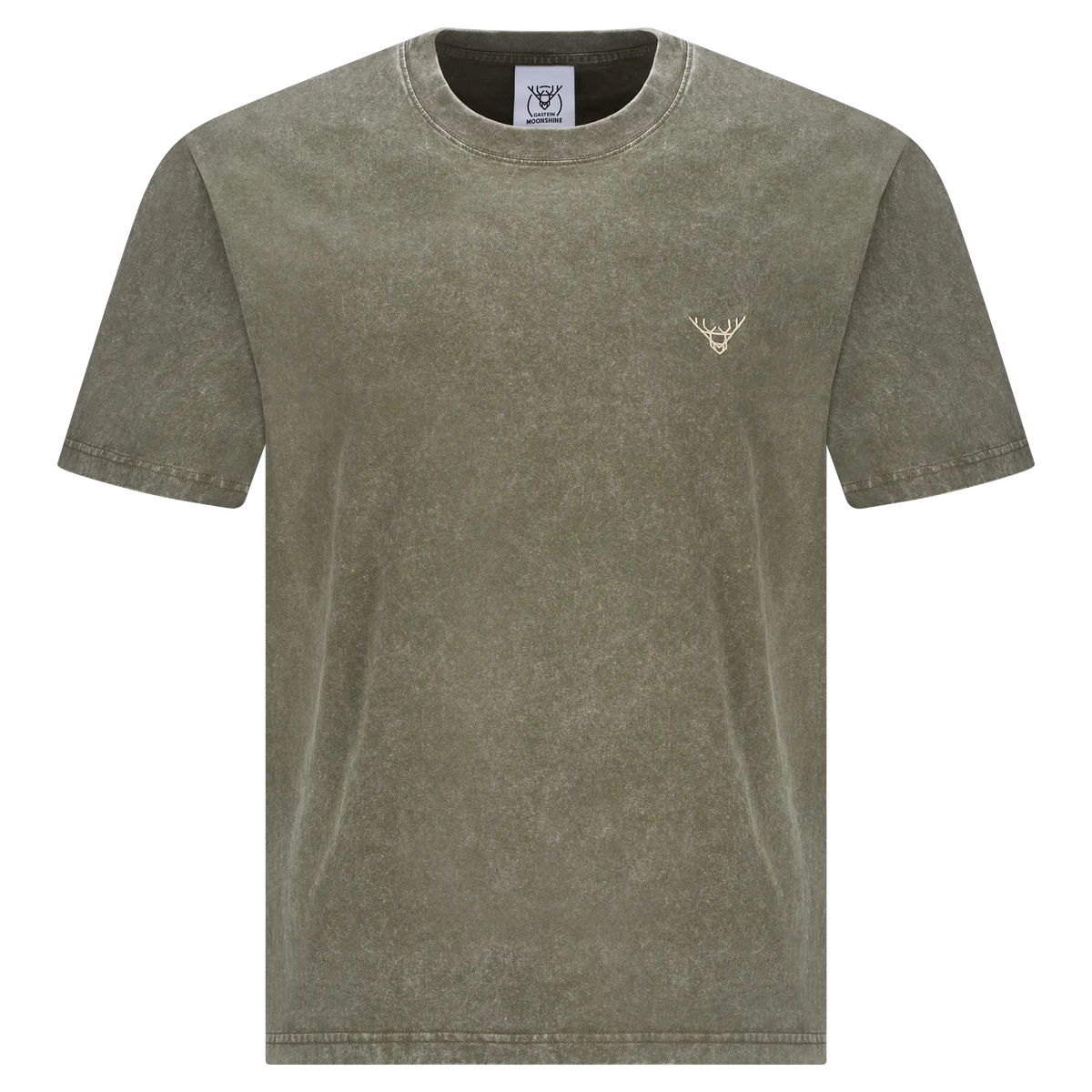 Moor Veil Tee – oliv säuregewaschen