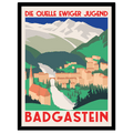 Bad Gastein "Die Quelle ewiger Jugend" – Vintage Reiseplakat auf Leinwand