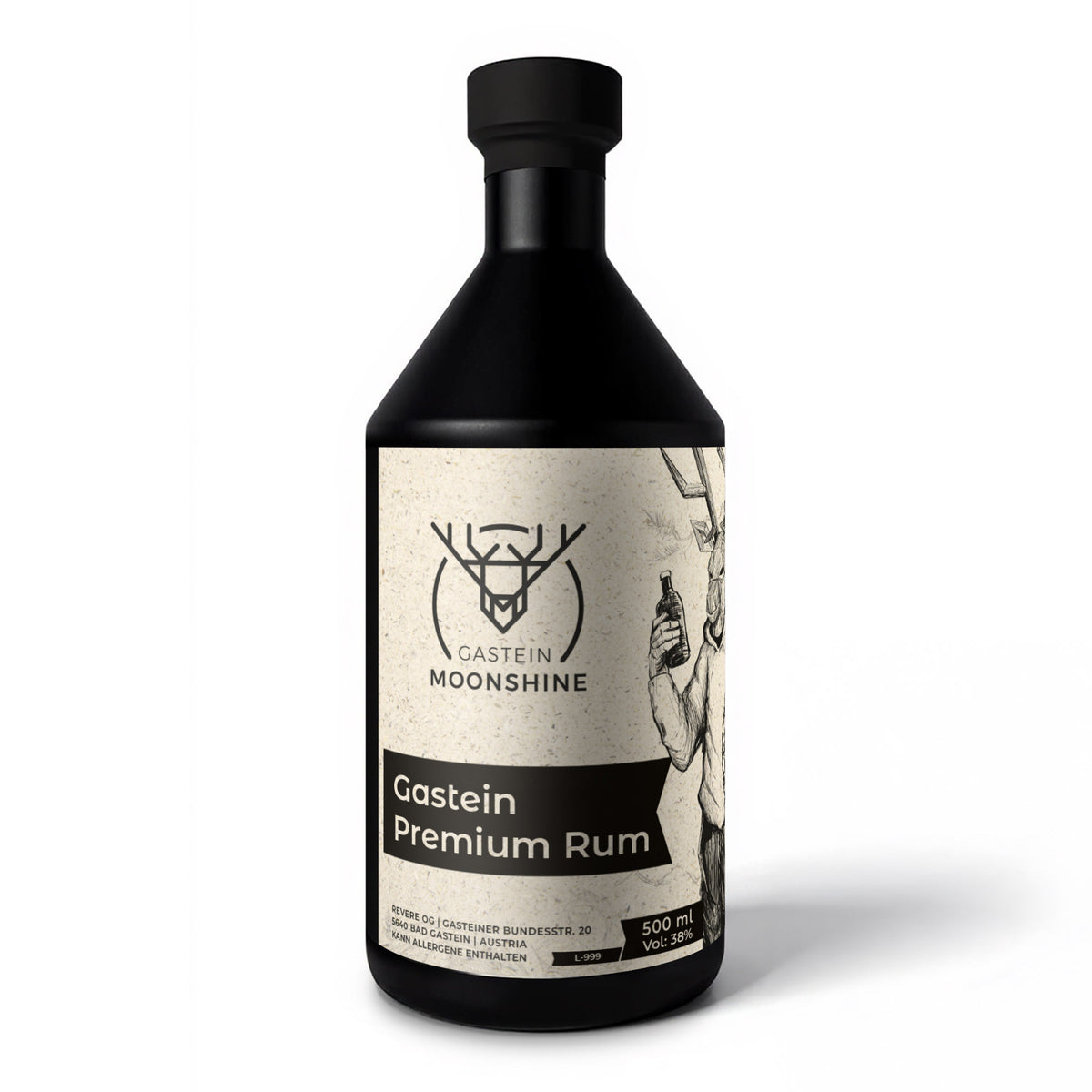 Gastein Premium Rum — Gastein Moonshine, 500 ml bottle