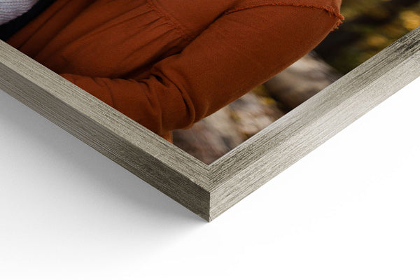 Vintage Silver frame corner detail