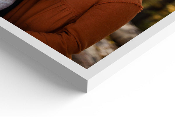 White frame corner detail